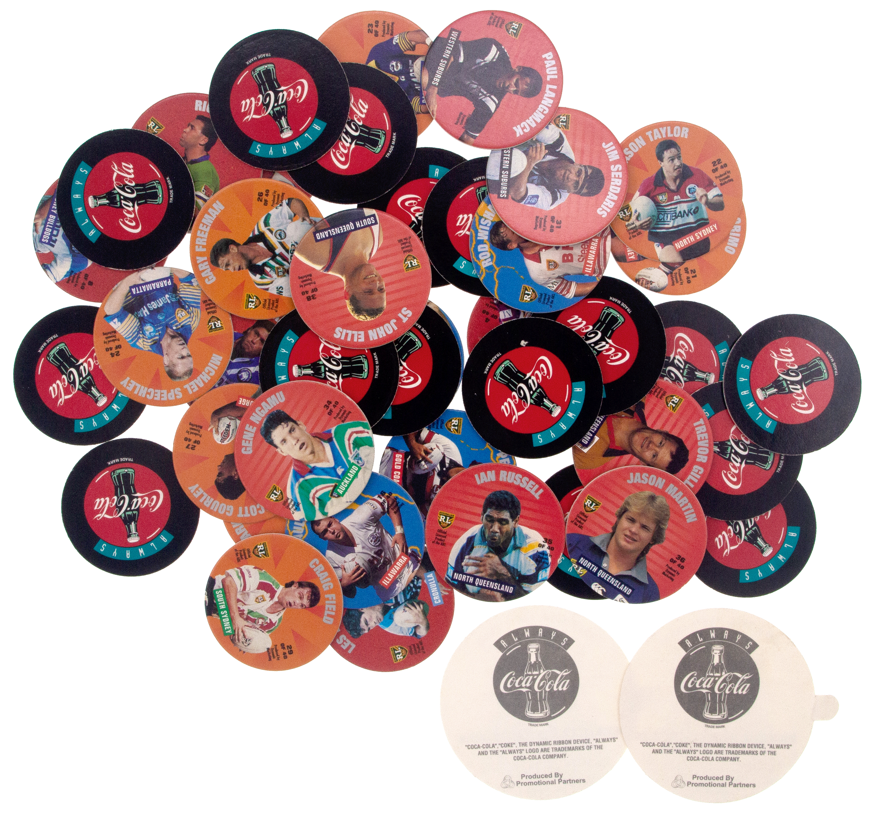 Footy Faces Collector Discs, 1995