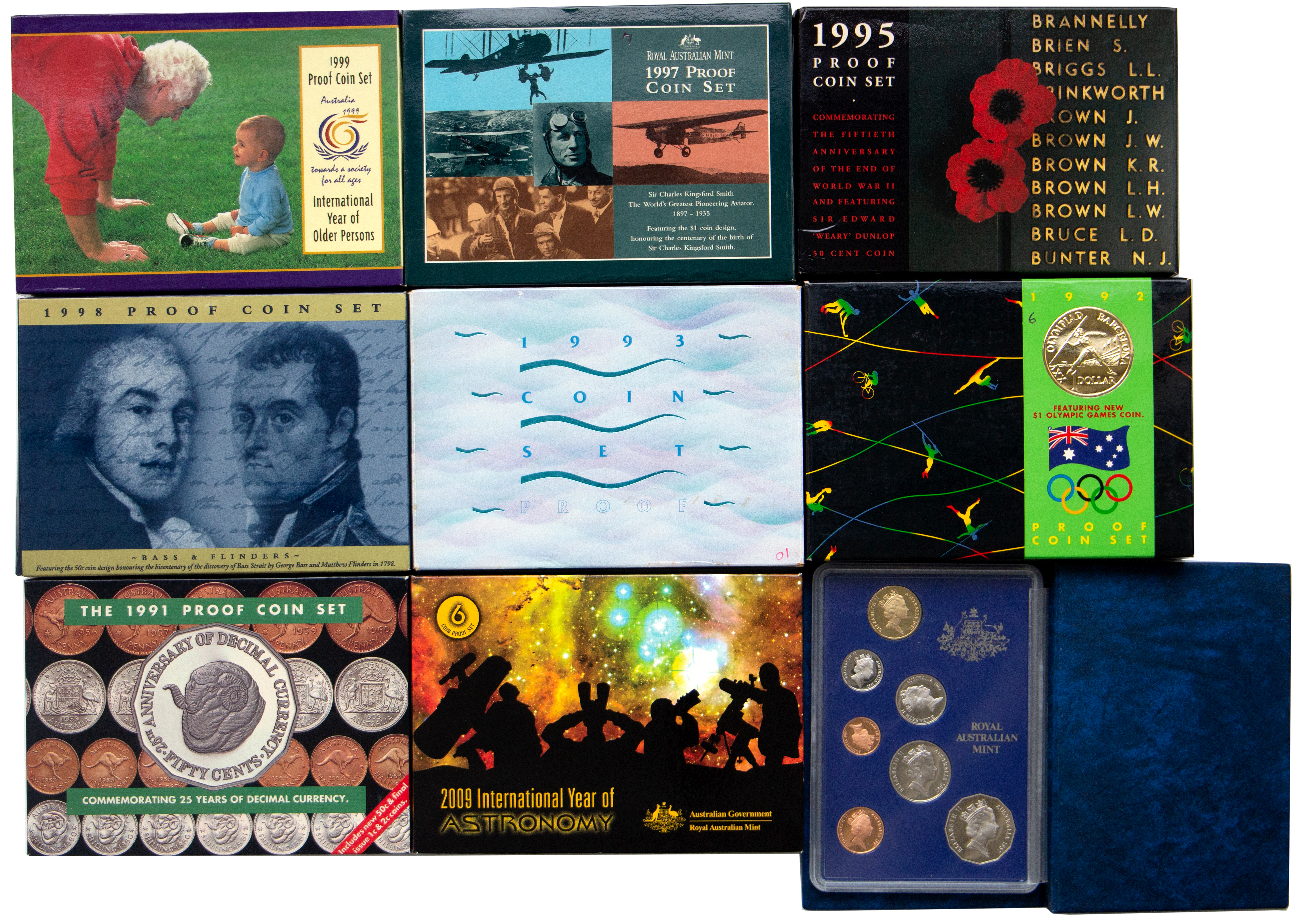 Elizabeth II, Proof Sets, 1975 - 2009, FDC