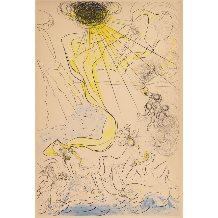 Salvador Dali ''Triomphe de Venus'' 1971