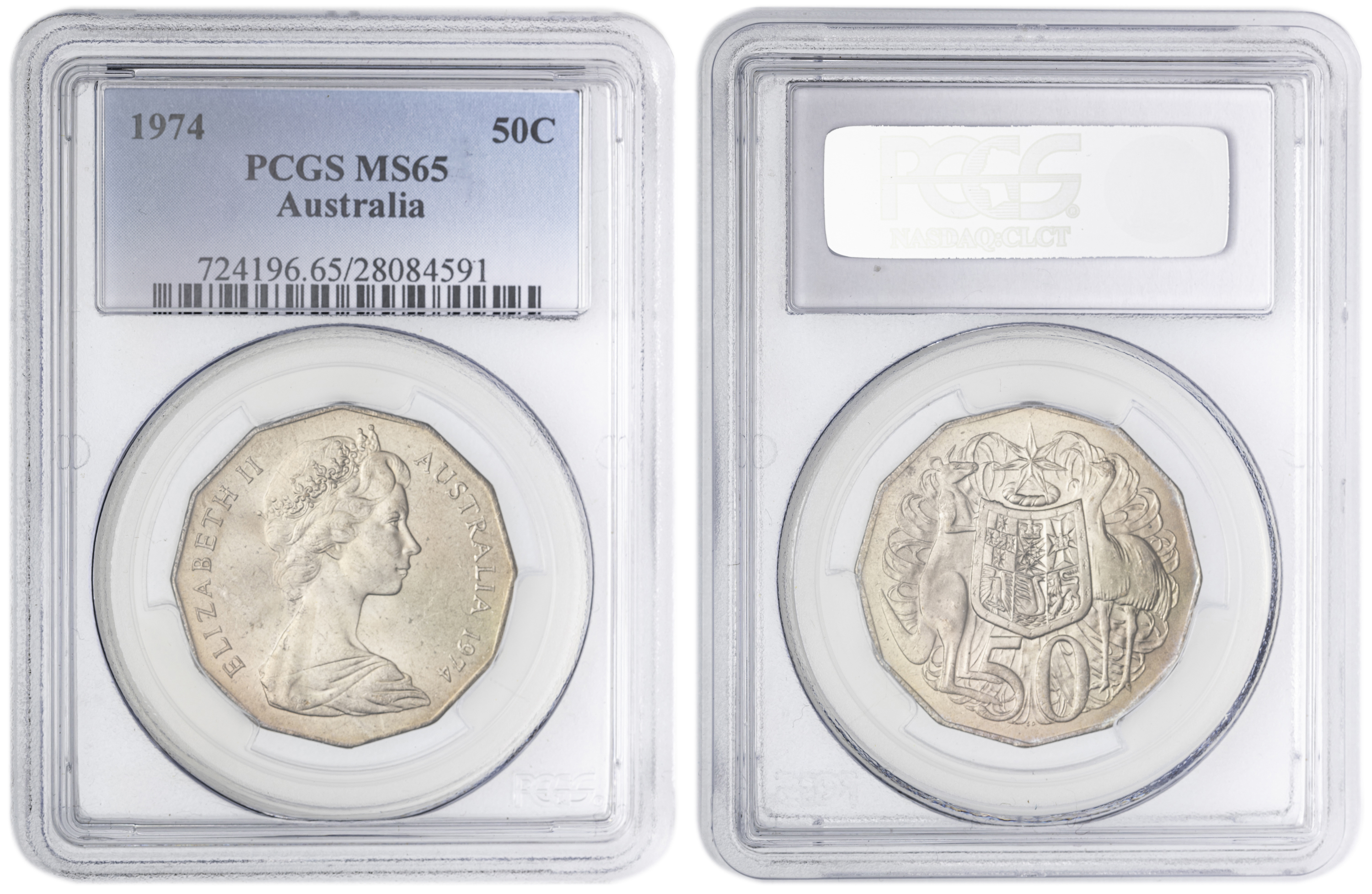 , Fifty Cent, 1974, PCGS MS65