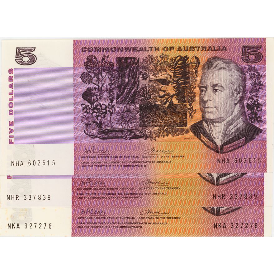 Phillips/Wheeler, Five Dollars, 1972,  EF - aUNC