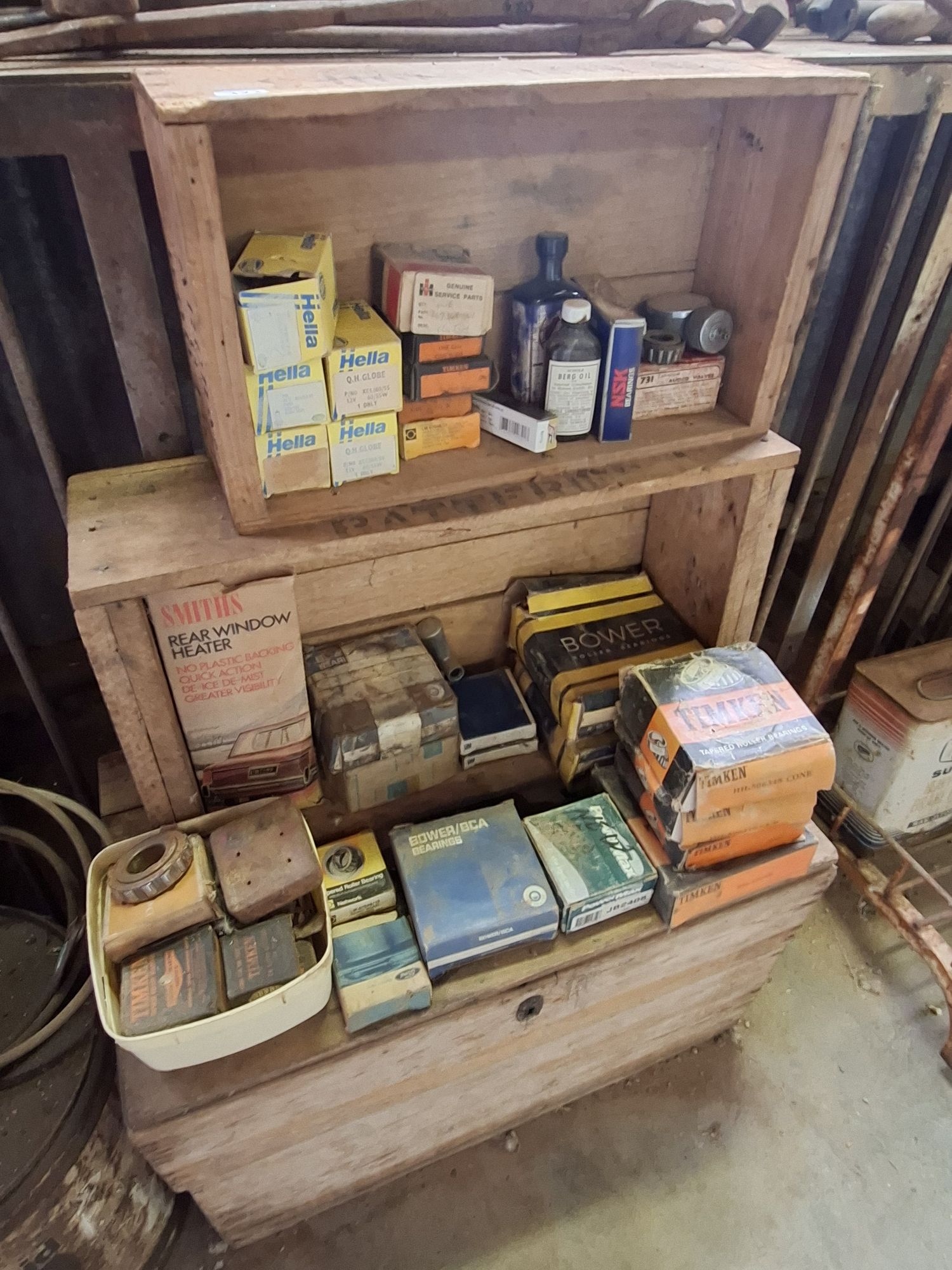Automotive Parts And Crates