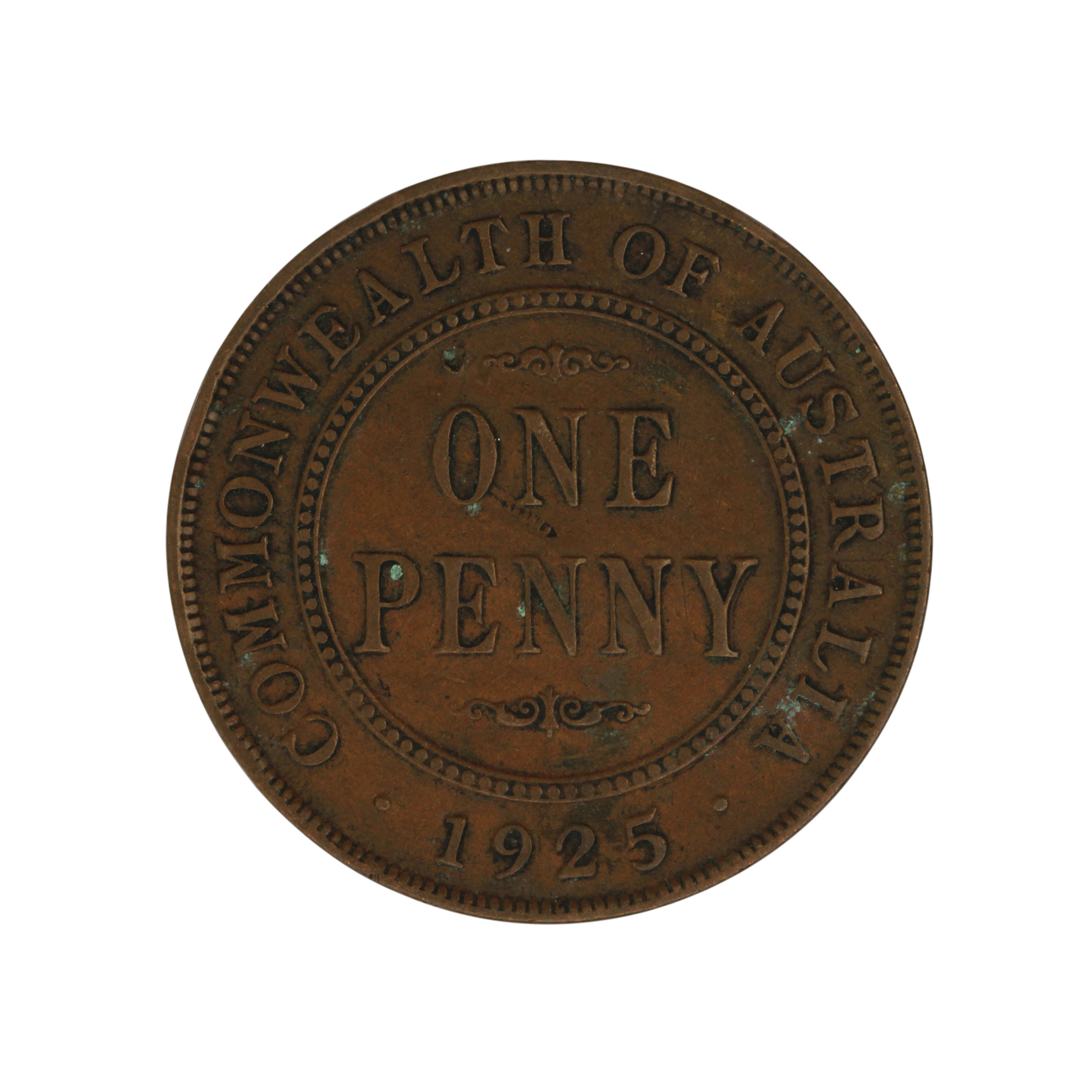 George V, Penny, 1925, aVF