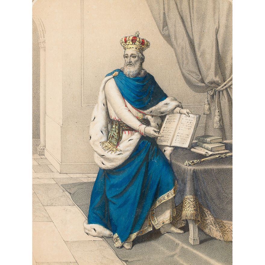 Król Kazimierz Wielki, ok. 1851