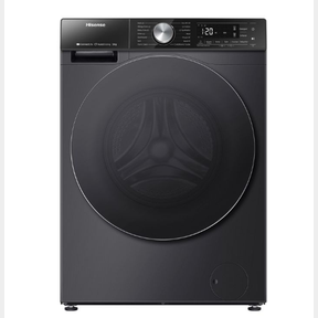 HISENSE 12KG SMART FRONT LOAD WASHING MACHINE WITH INVERTER - PREMIUM BLACK