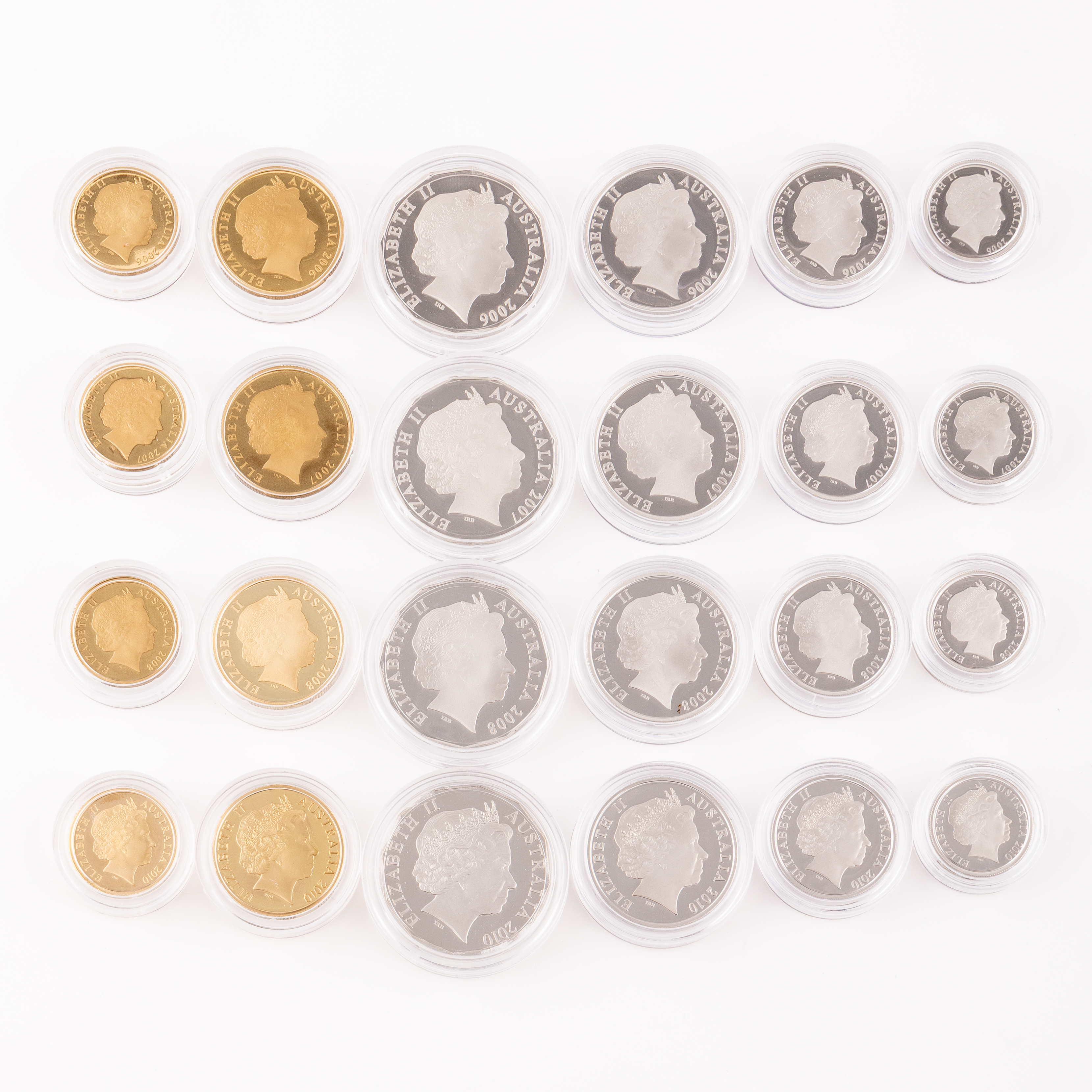 Elizabeth II, Five Cents - Two Dollars, 2006 - 2010, FDC