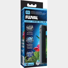 FLUVAL P10 SUBMERSIBLE AQUARIUM HEATER, 10 W, FOR AQUARIUMS UP TO 3 US GAL (10 L)