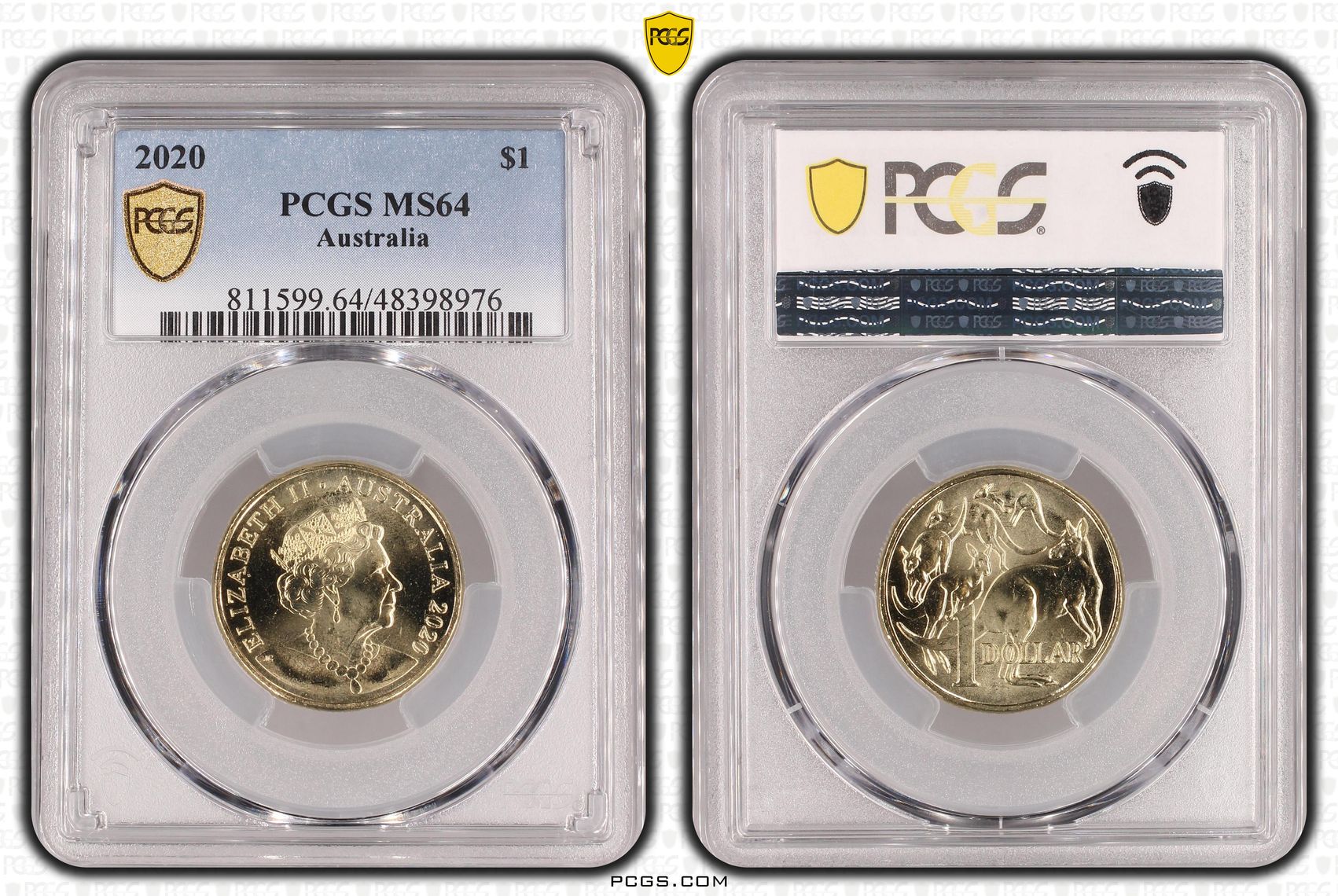 One Dollar, 2020, PCGS MS64