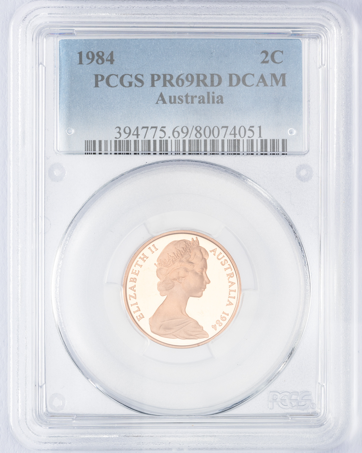 Elizabeth II, Two Cent, 1984, PCGS PR69DCAM