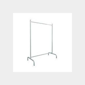 Single Pole Steel + Rust Resistant Standing Clothes White not assembled