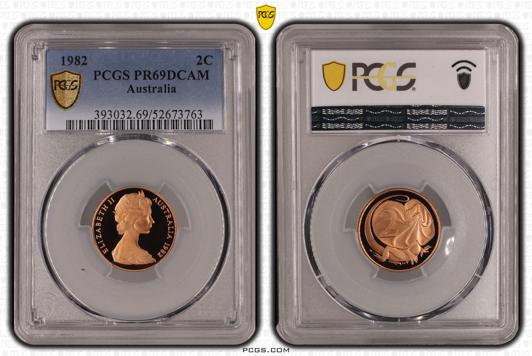 Two Cent, 1982, Pcgs Pr69dcam