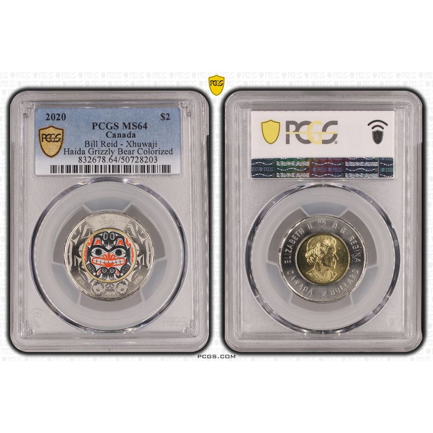 Canada, Bill Reid - Xhuwaji, Two Dollar, 2020, PCGS MS64