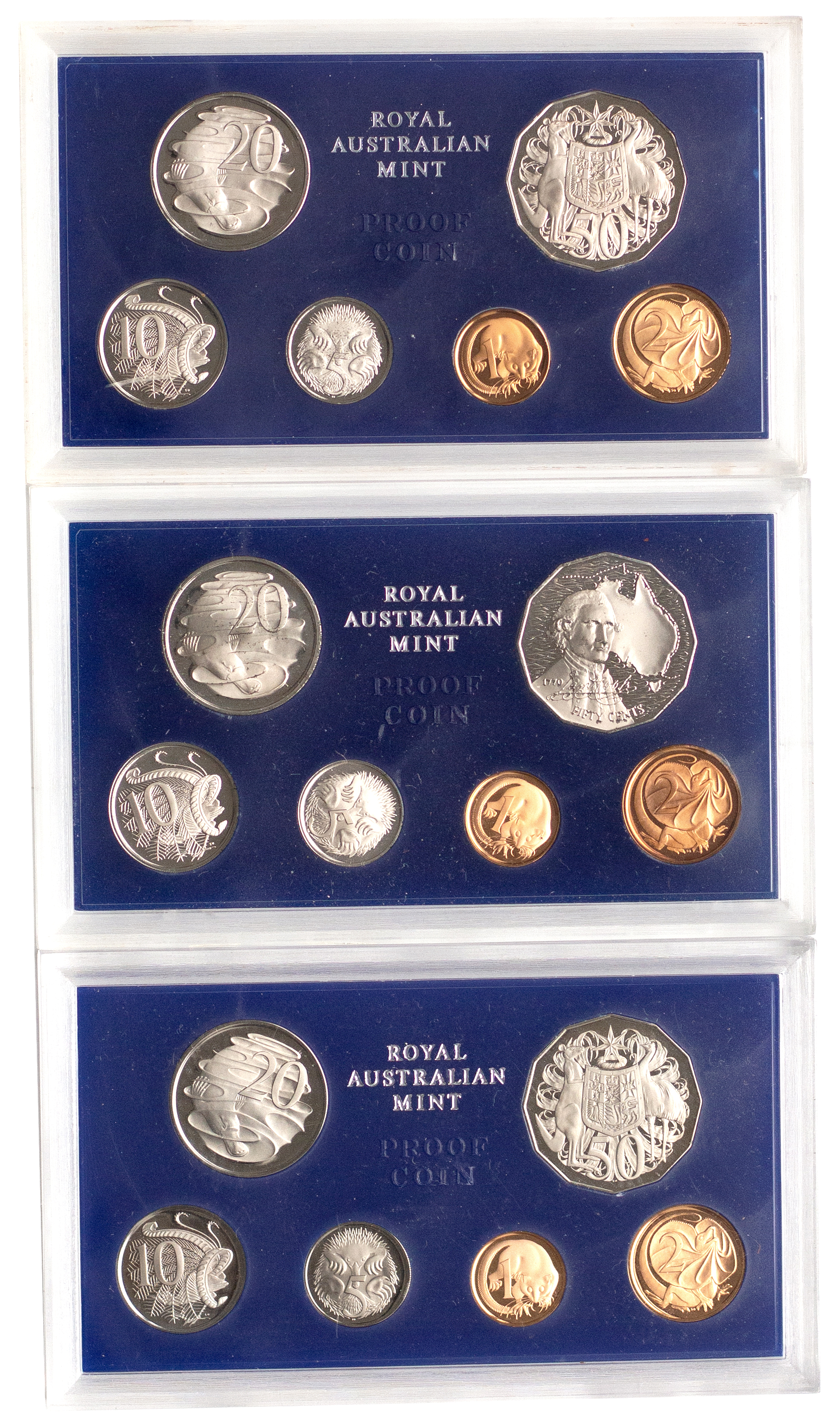 Elizabeth II, Proof Sets, 1969 - 1973, aFDC - FDC