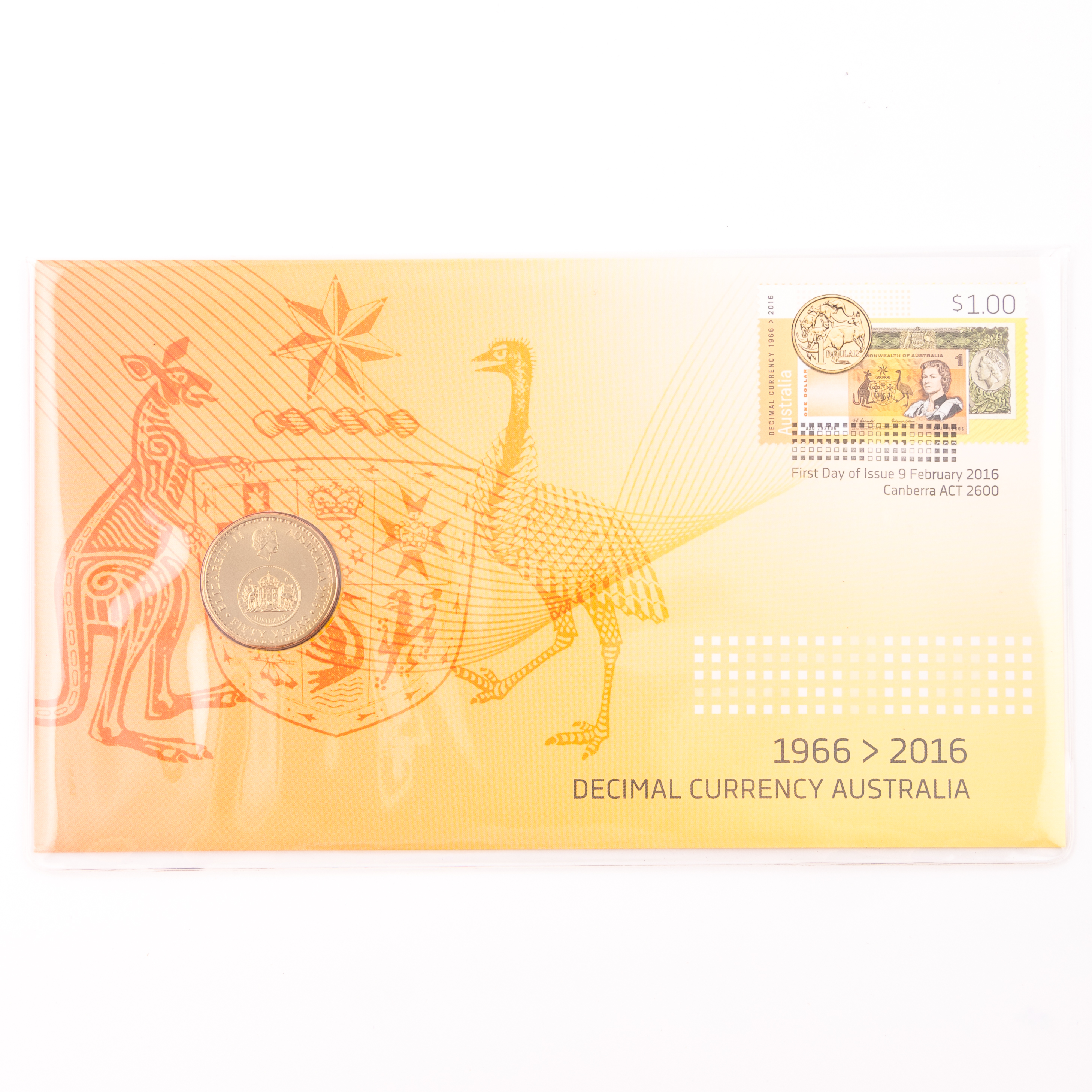Elizabeth II, Decimal Currency Australia, One Dollar, 2016, UNC