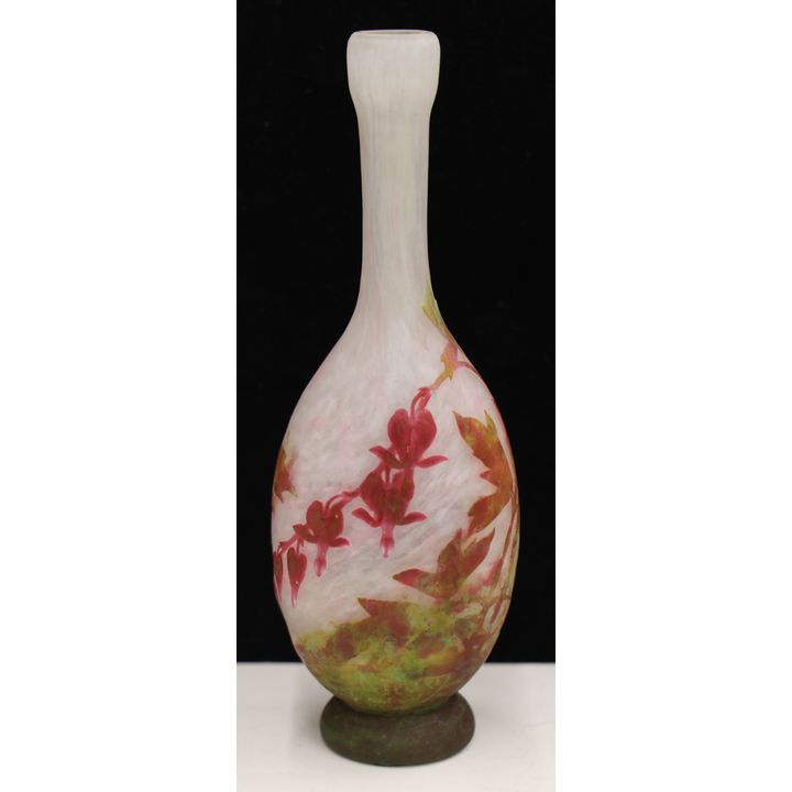 Daum Nancy French Cameo Glass Bud Vase