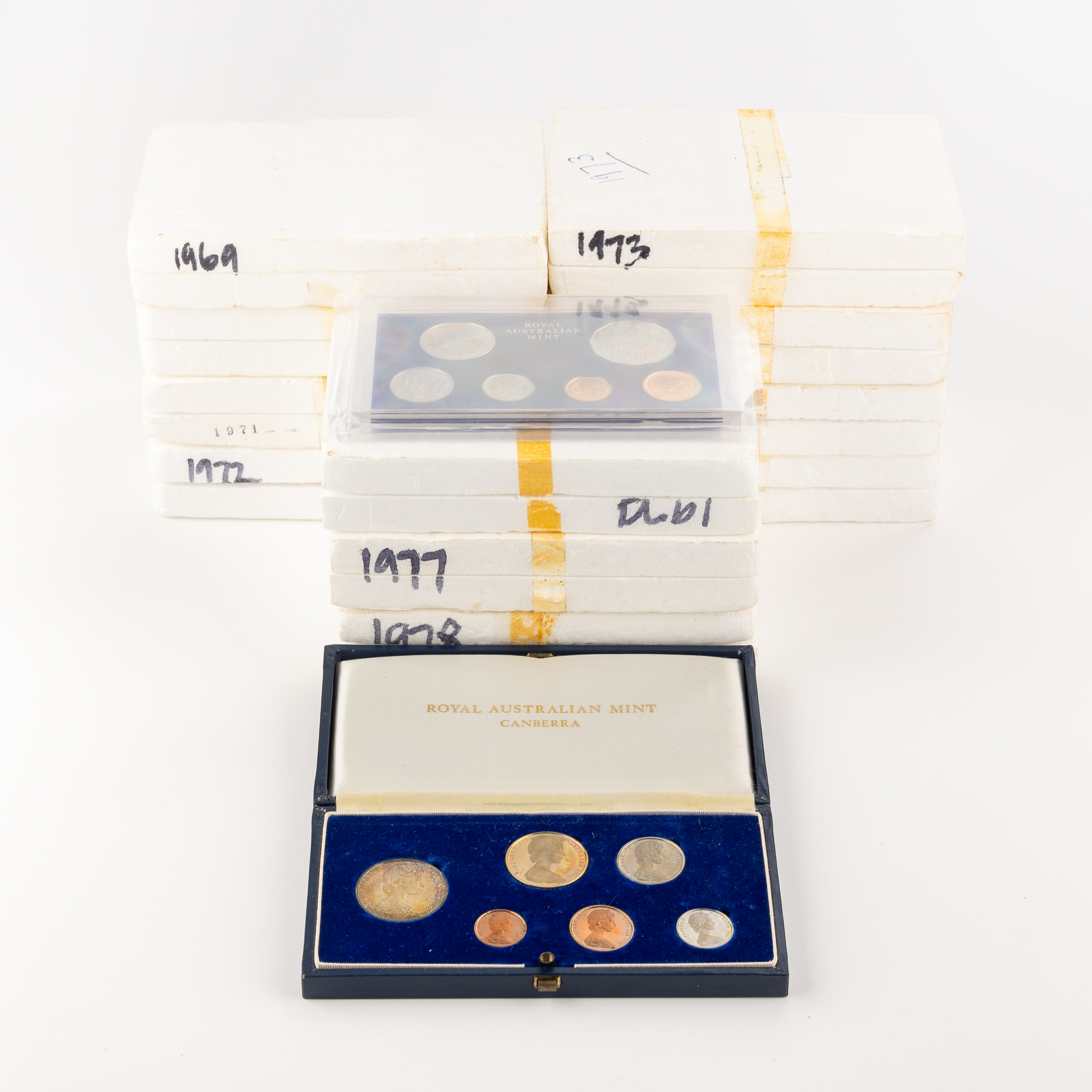 Elizabeth II, RAM- Proof Set, One Cent - Fifty Cents, 1966 - 1979, FDC