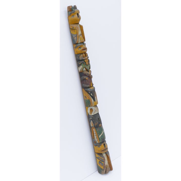 Early 20th Cent. Northwest Coast Cedar Totem