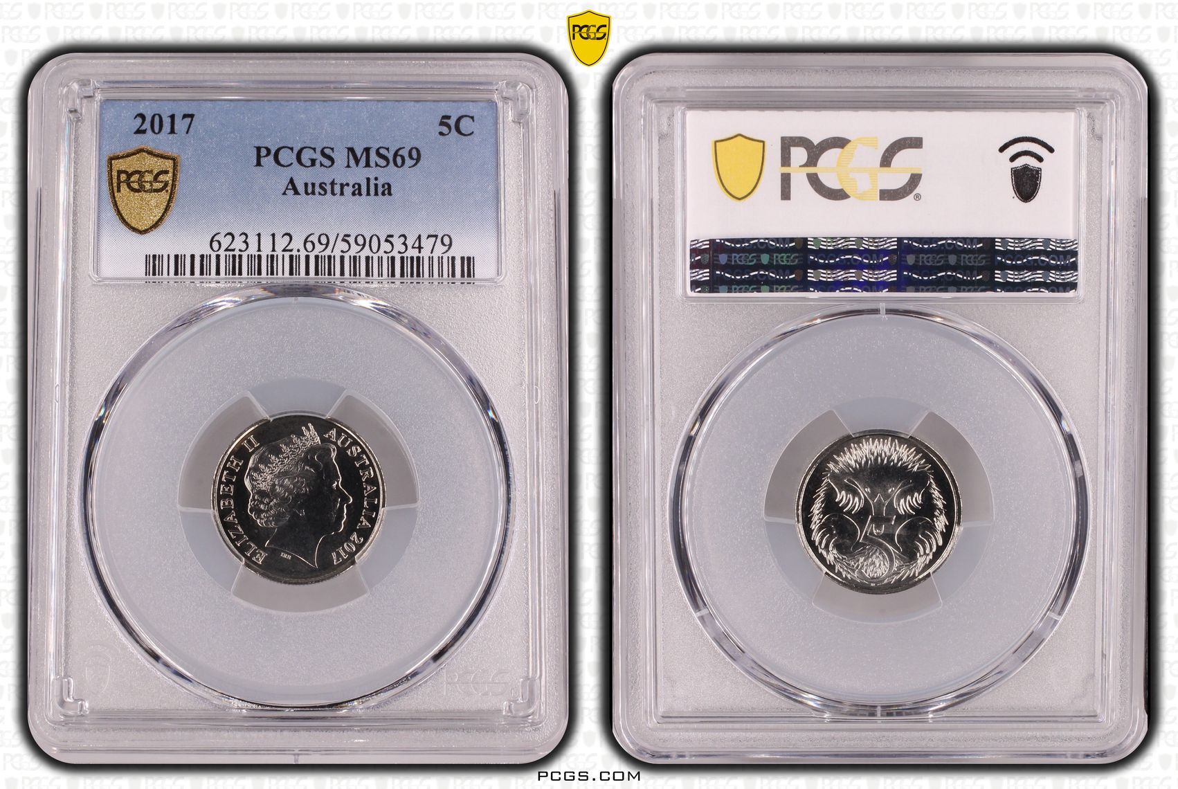 POP 1/0, Five Cent, 2017, PCGS MS69