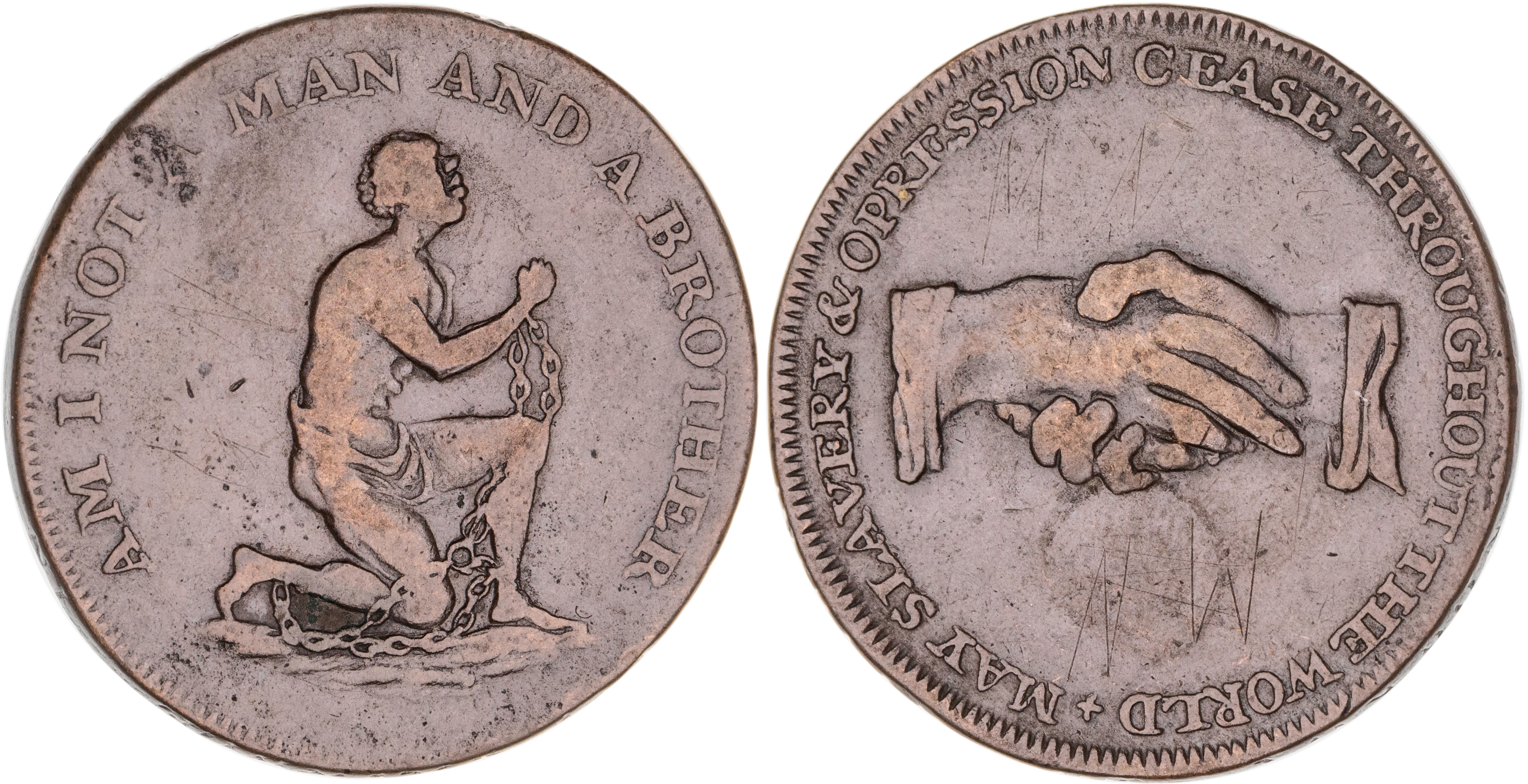 Great Britain, Anti-Slavery Interest, Halfpenny , c.1795, gFine