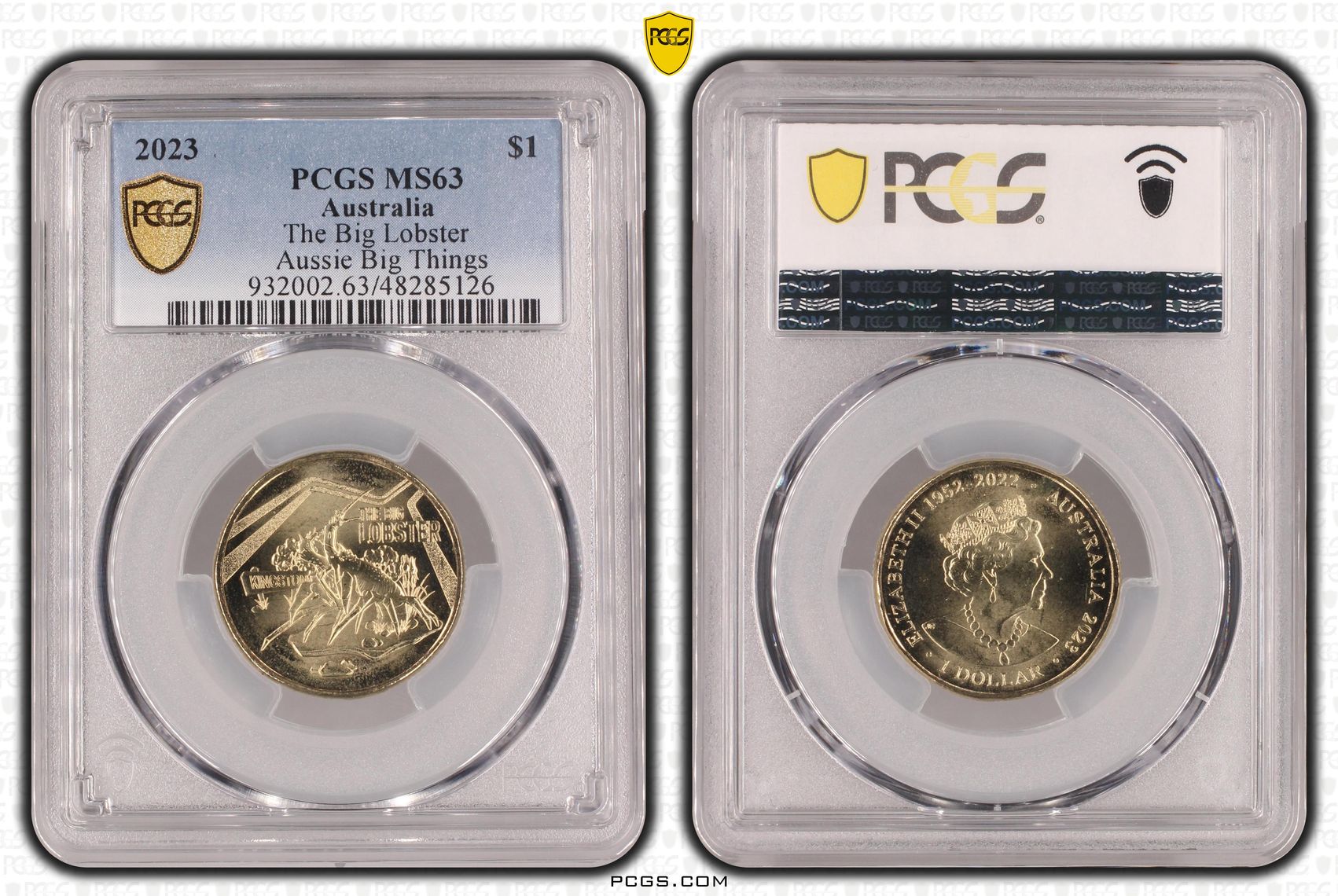 321 · Elizabeth II, The Big Lobster Aussie Big Things , One Dollar, 2023, PCGS MS63