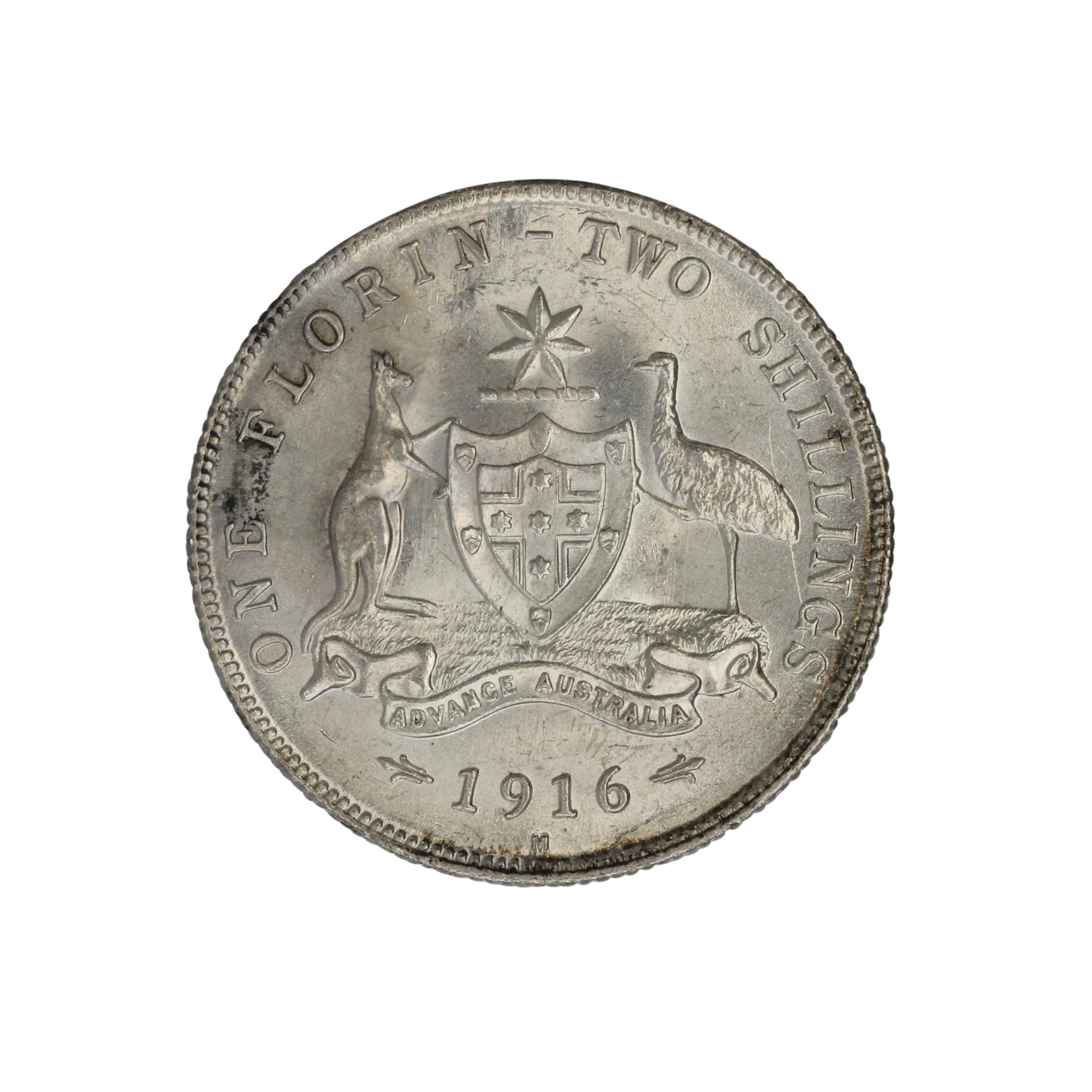 George V, Florin, 1916-M, CHU