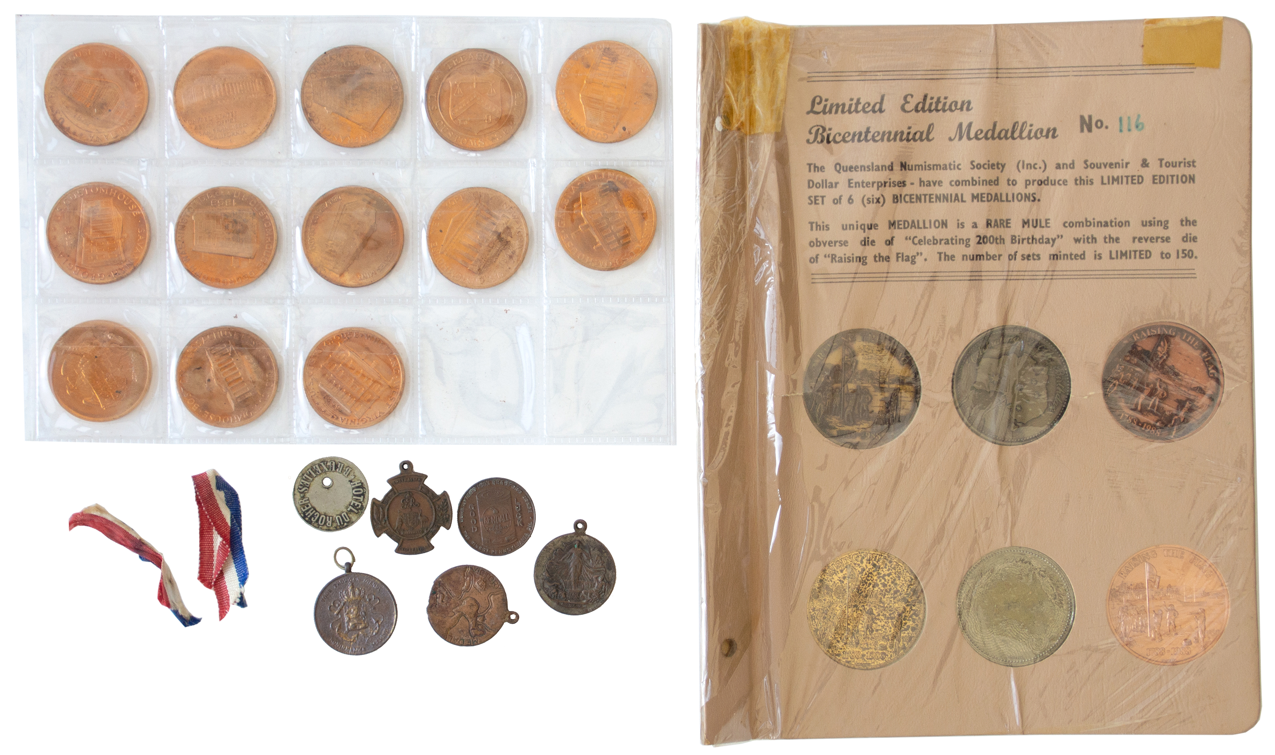 156 · Accumulation, Queensland, Limited Edition Set of Bicentennial Medals, EF - UNC