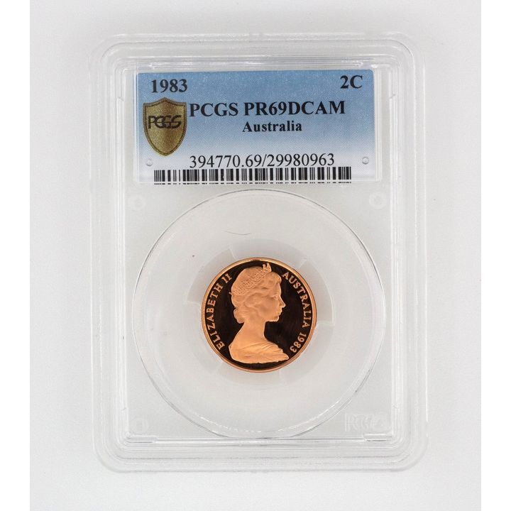Elizabeth II, Two Cent, PR69DCAM , 1983