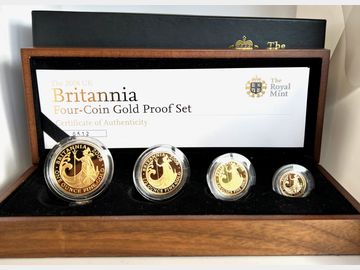 2008 ELIZABETH II GOLD PROOF 4-COIN BRITANNIA SET