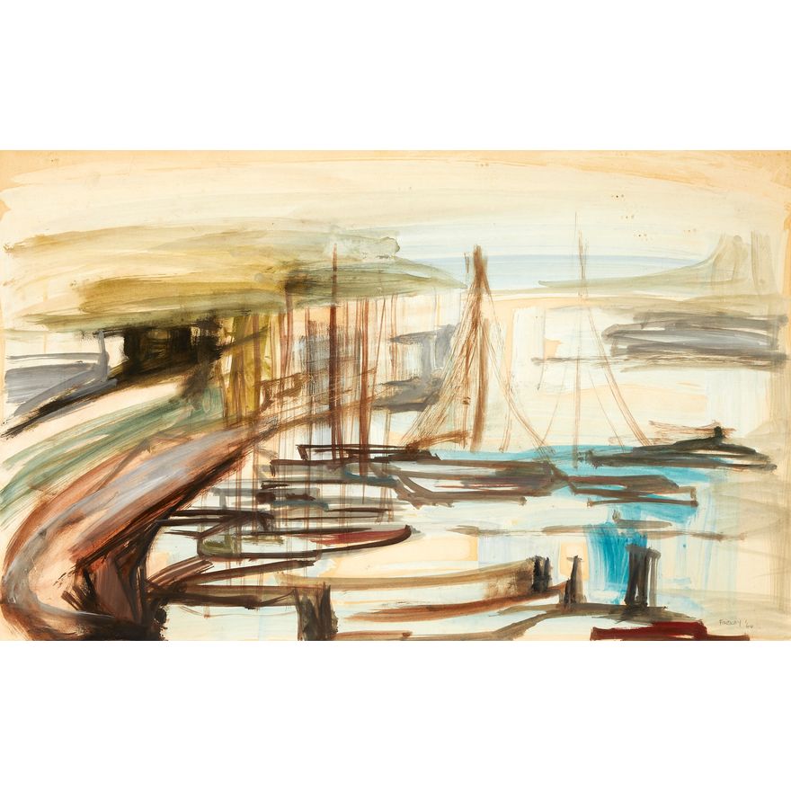 Natalie Findlay ‘Untitled - Boats in the marina’