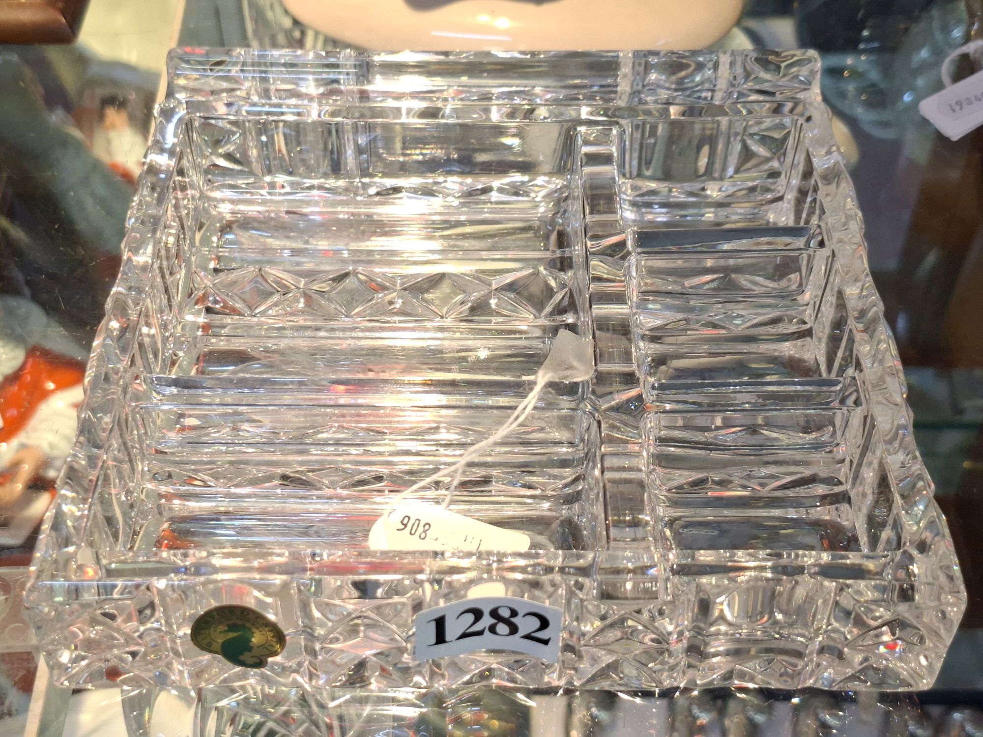 WATERFORD CRYSTAL DESK TIDY