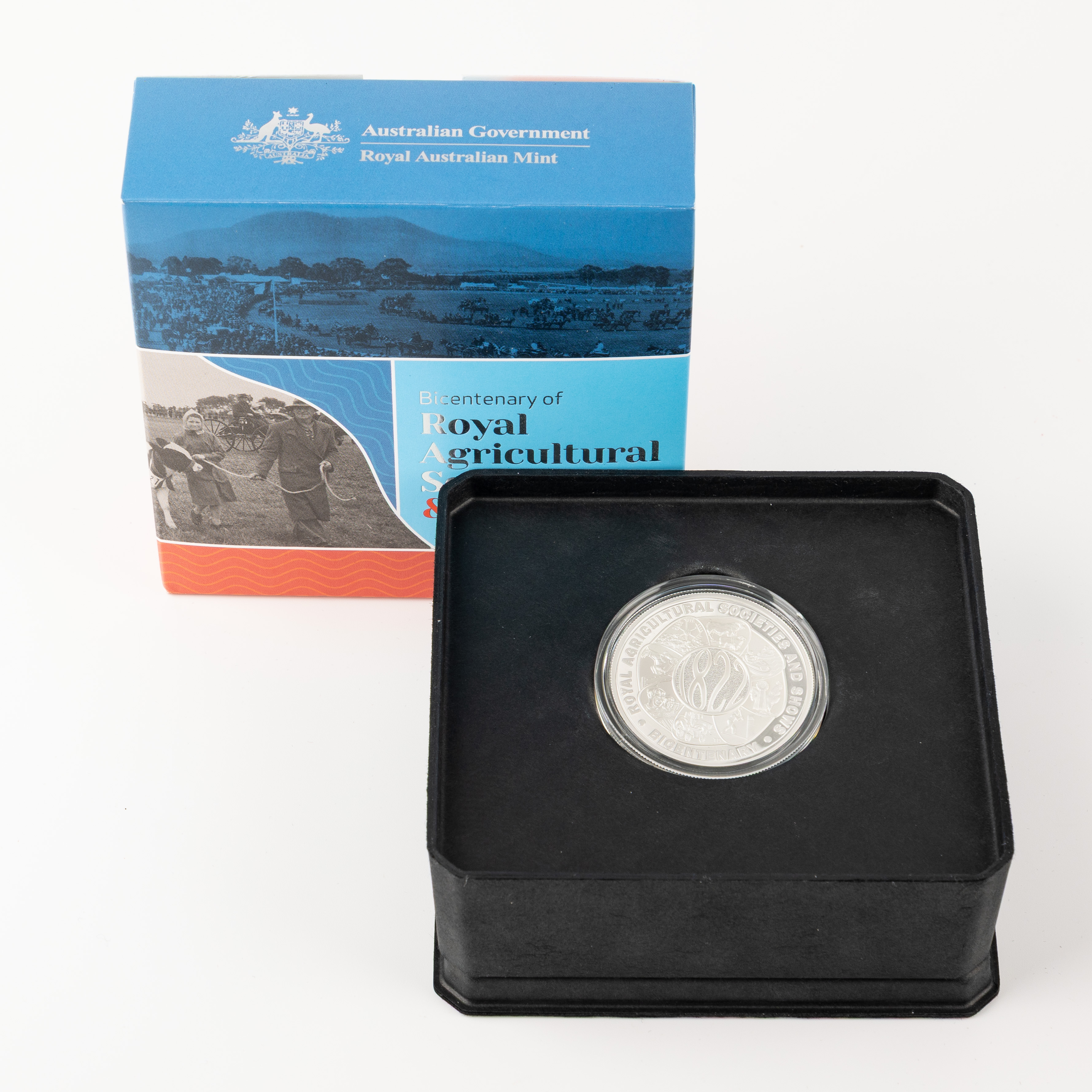 Bicentenary of Royal Agricultural Societies & Shows Silver Proof Coin, Five Dollar, 2022