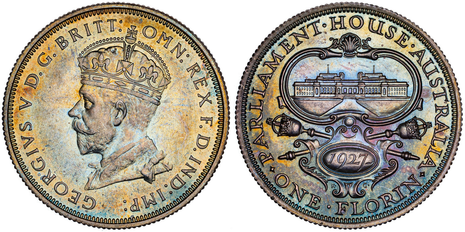 George V, Canberra, Florin, 1927, FDC