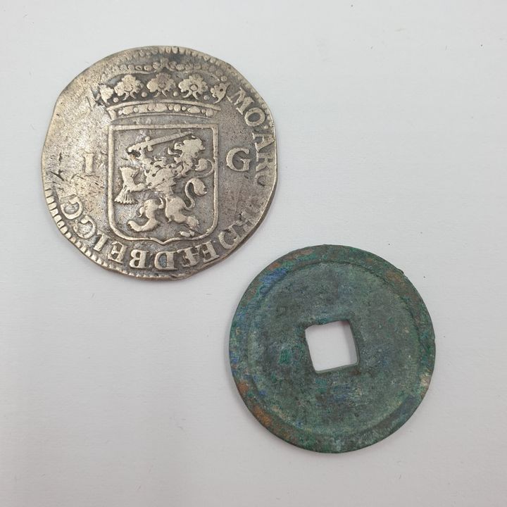 Dutch & Chinese Coins (x2)
