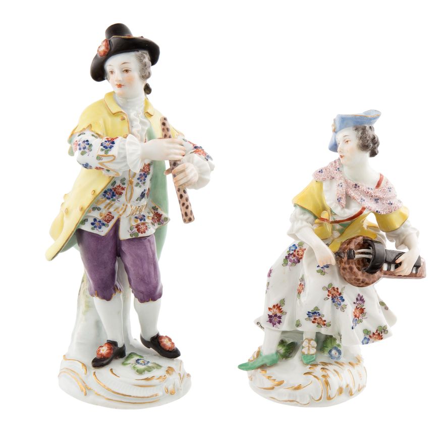 Para figurek - Muzykująca para, Miśnia, 1924 -1934 r.