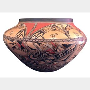 Large Hopi Pot By Loretta Silas Poleahla
