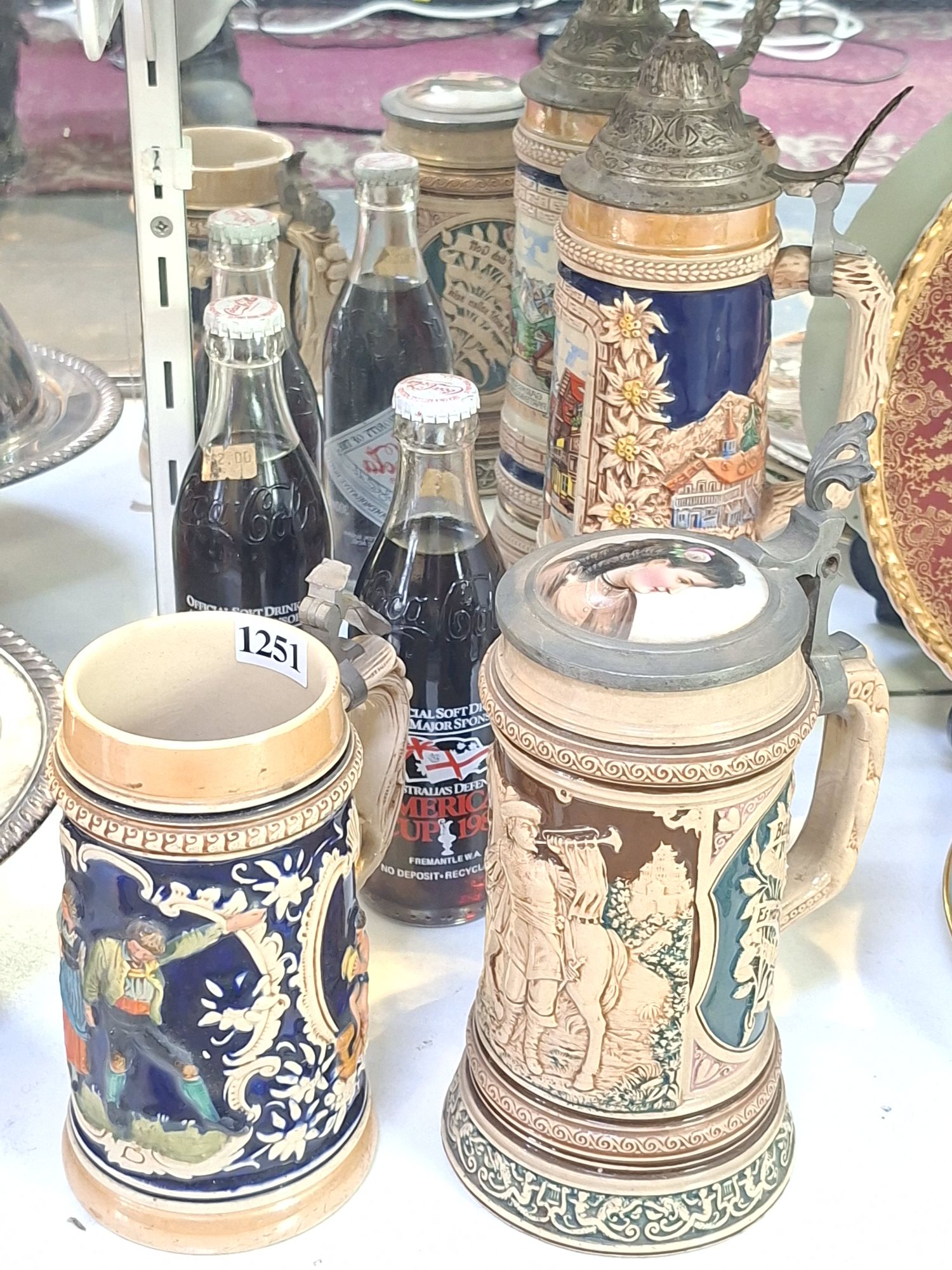 German Steins, Coke And Phone
