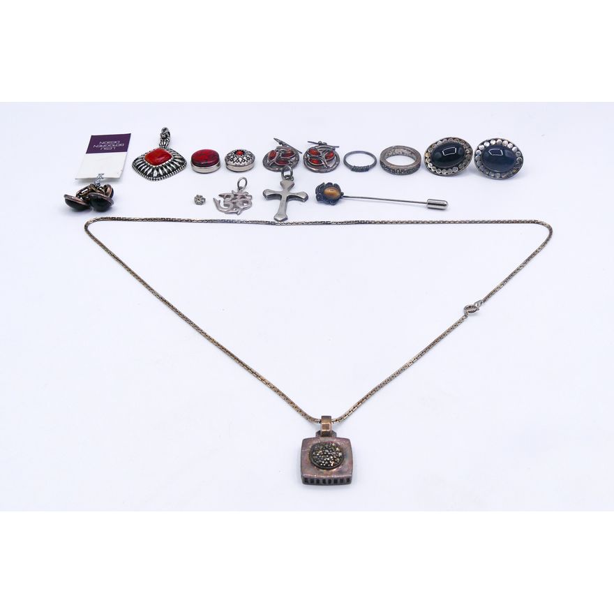 Mox Modern Sterling & Stone Assored Jewelry - 82 Grams TW