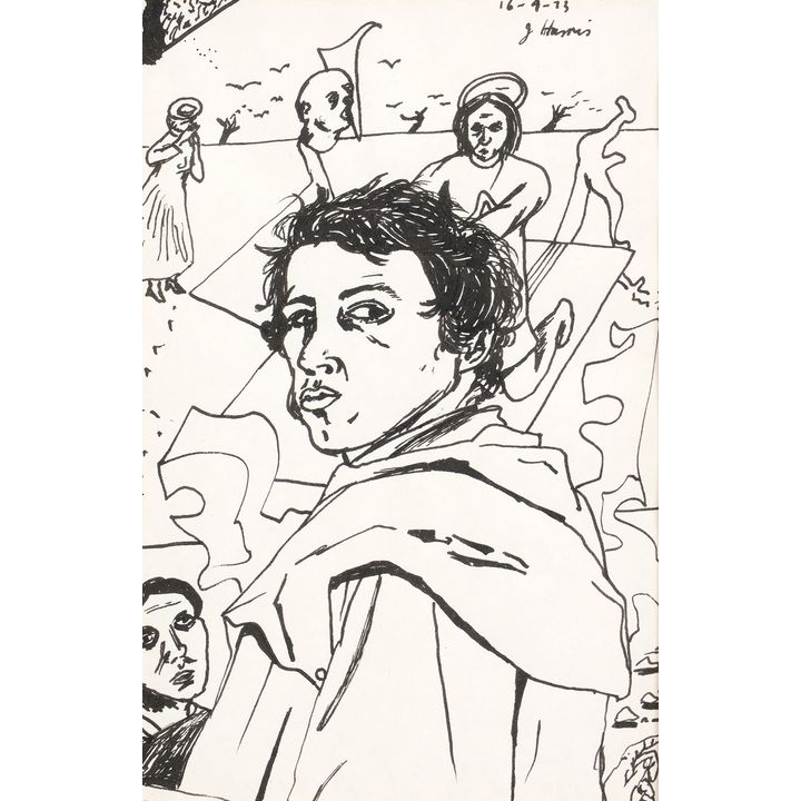 Jeffrey Harris 'Untitled - portrait study'