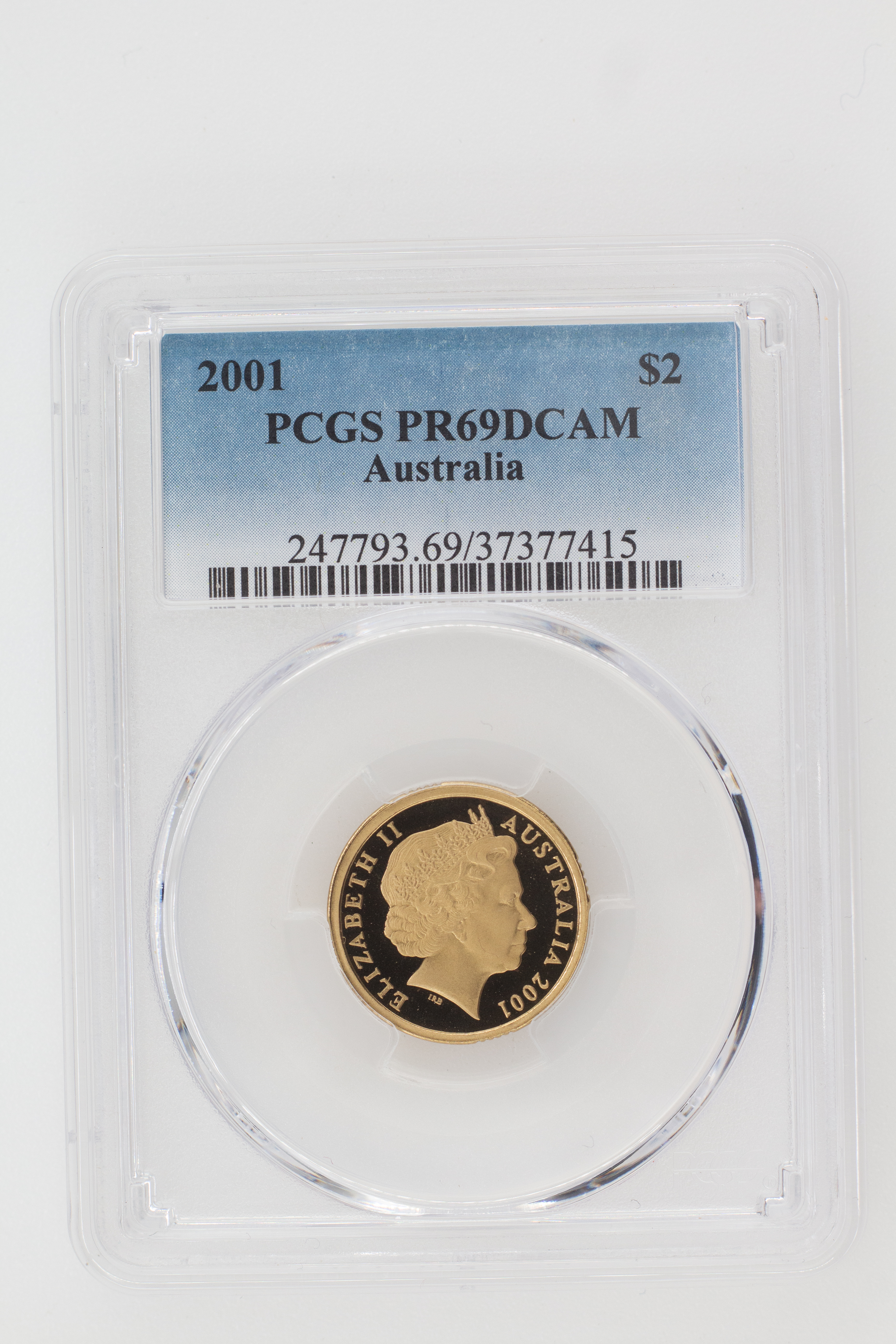 2001 Australian Two Dollar, $2 Proof PCGS - PR69DCAM -415