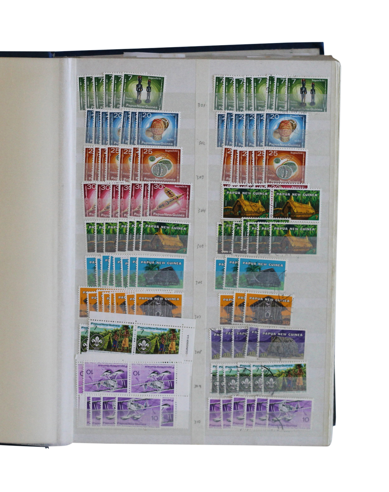 Papua New Guinea, Album, UHM, HM, FU, U