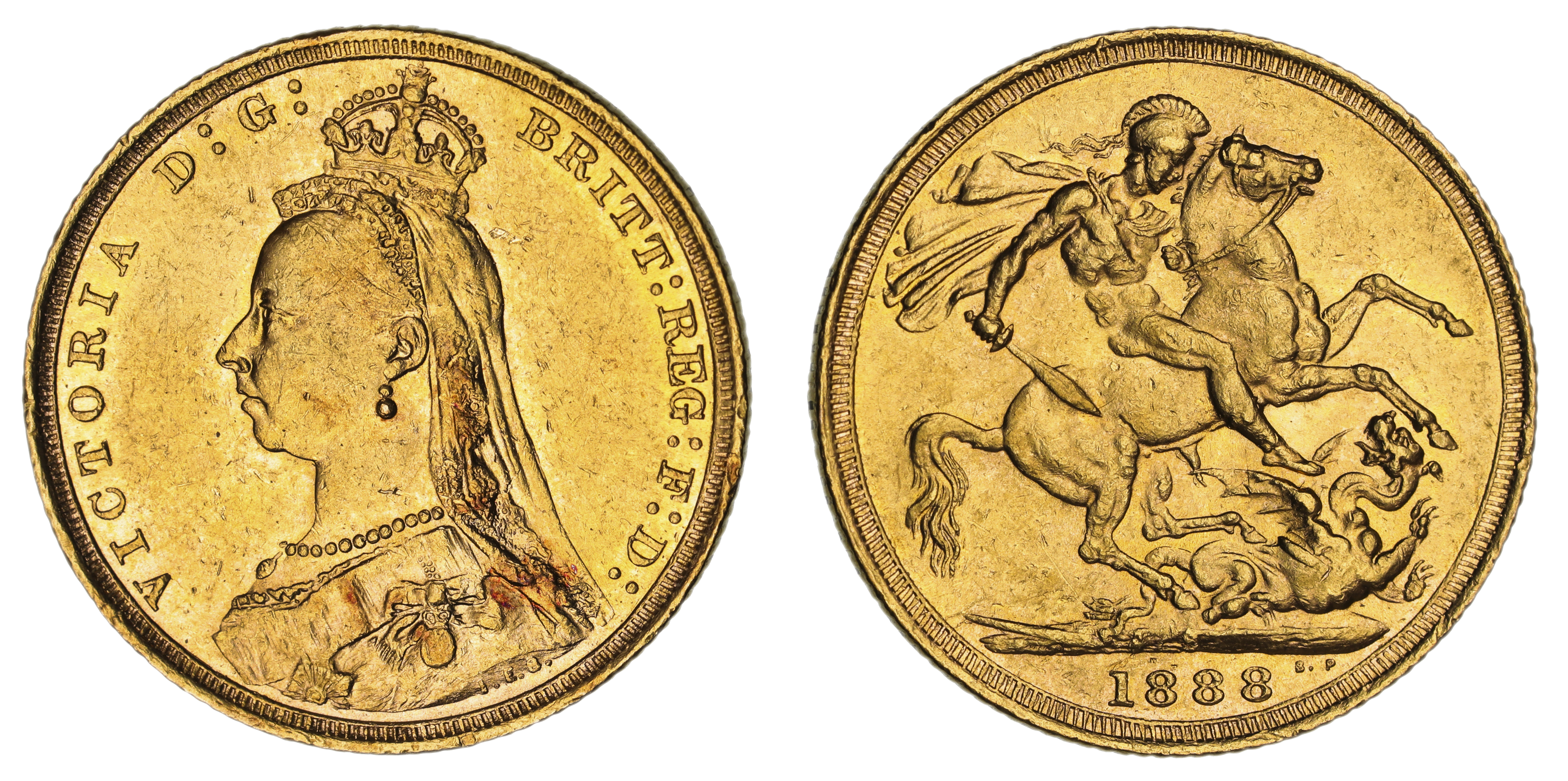 Victoria, St. George Reverse - Sydney Mint - Jubilee, Sovereign, 1887, EF