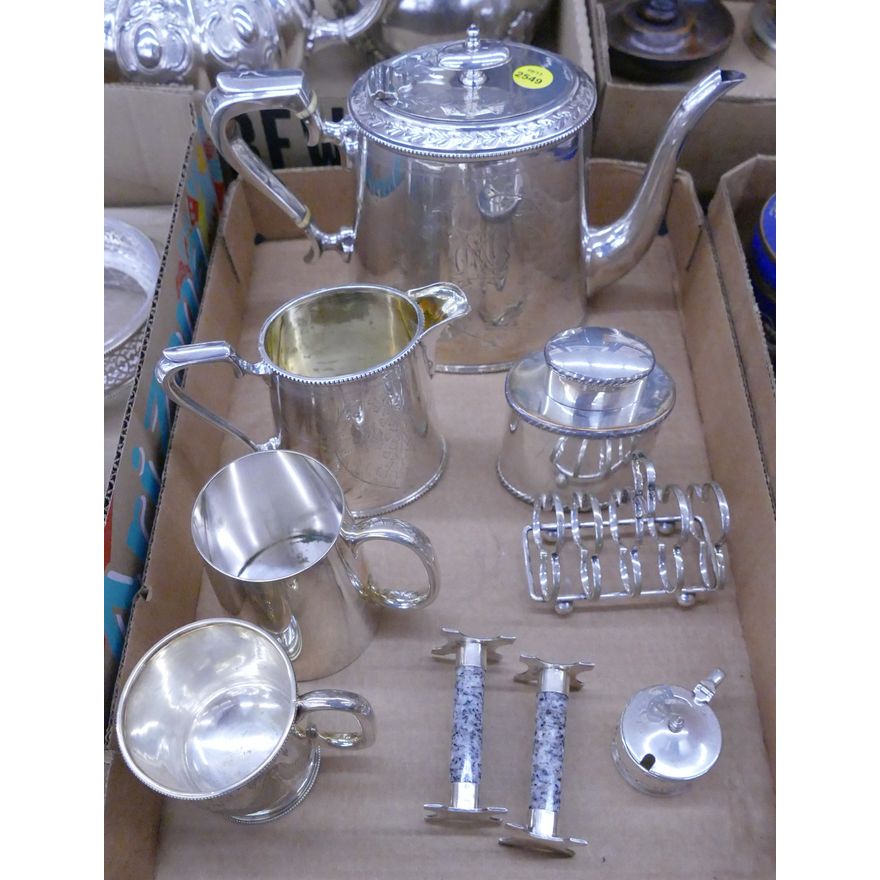 Box Sheffield SP Teapot & Mugs Etc