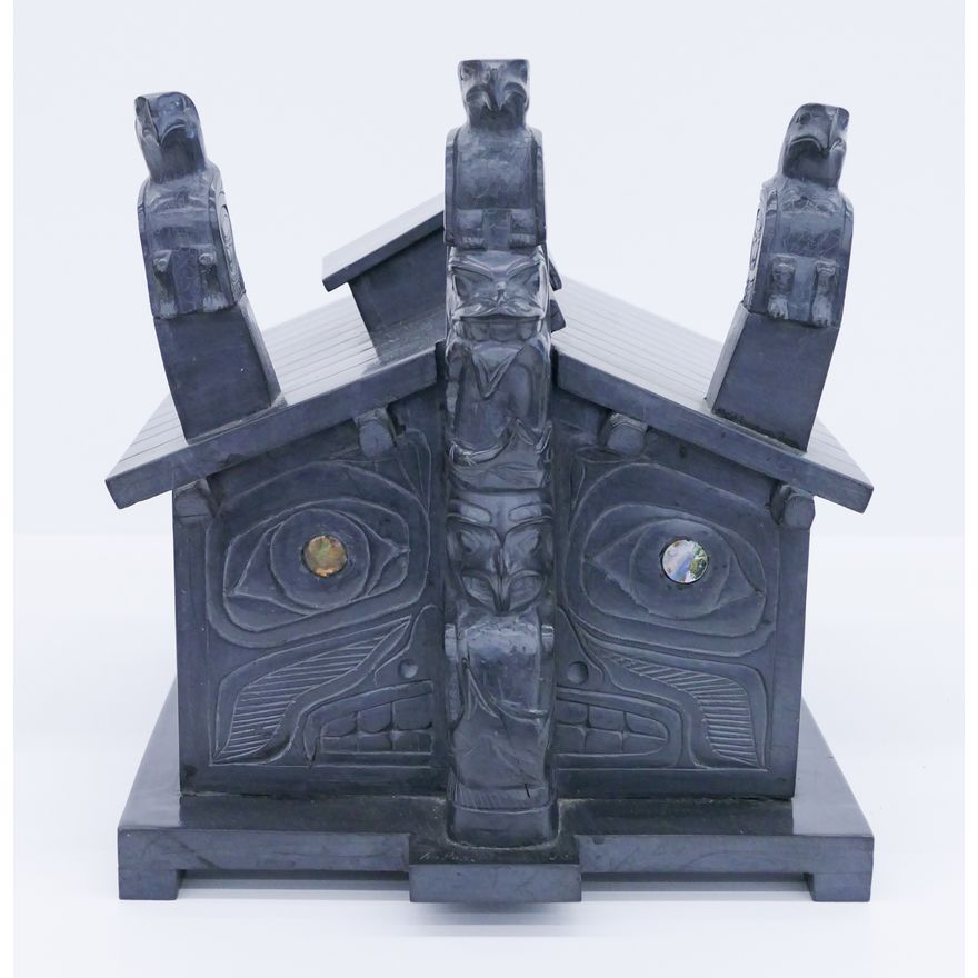 Rufus Moody Haida Argillite Longhouse Model