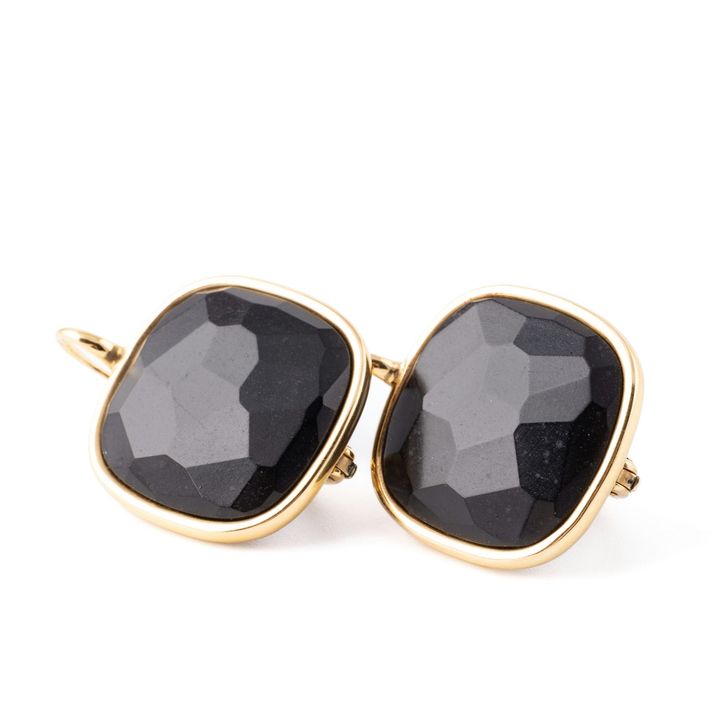 Italian Made Garnet Earrings 18ct