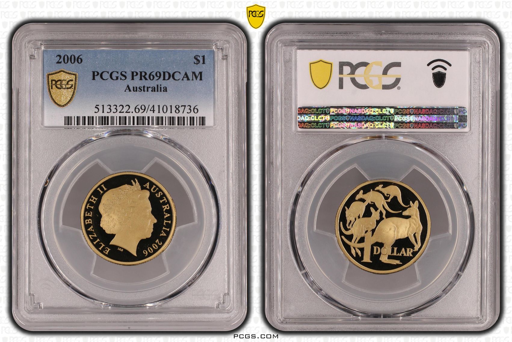 One Dollar, 2006, PCGS PR69DCAM
