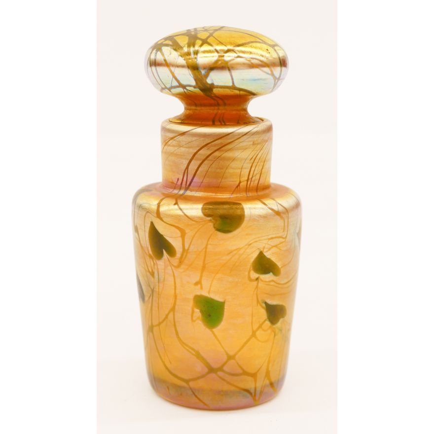 L.C. Tiffany Favrile Leaf and Vine Perfume Bottle
