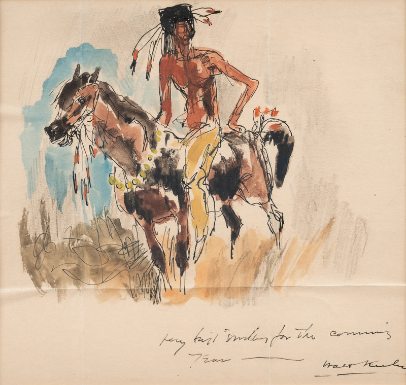 Walt Kuhn
(American, 1877-1949)
Indian Brave on Horseback