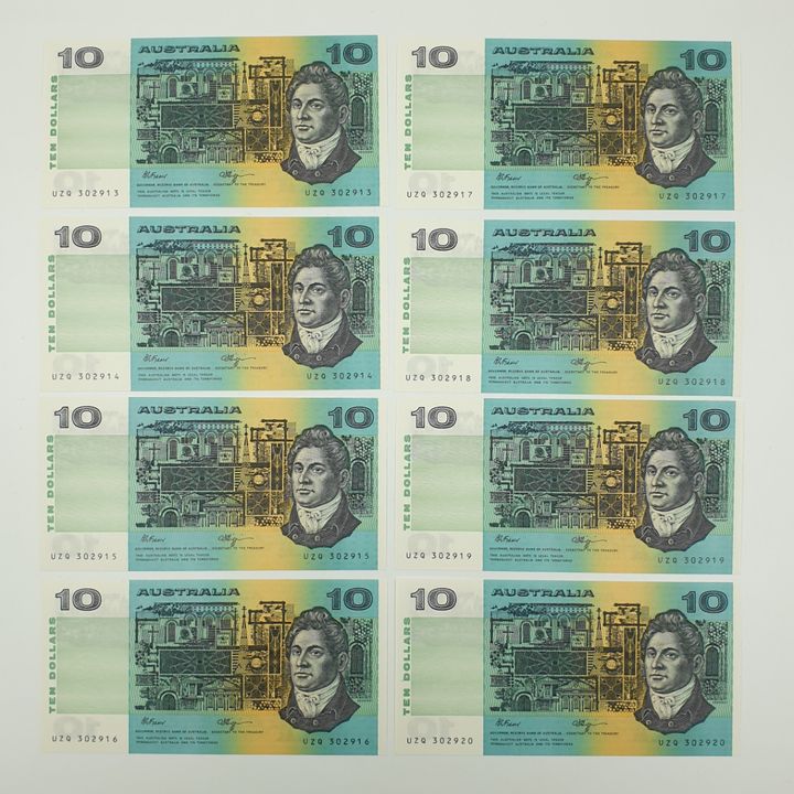 Consec. Aus. F/H $10 Notes
