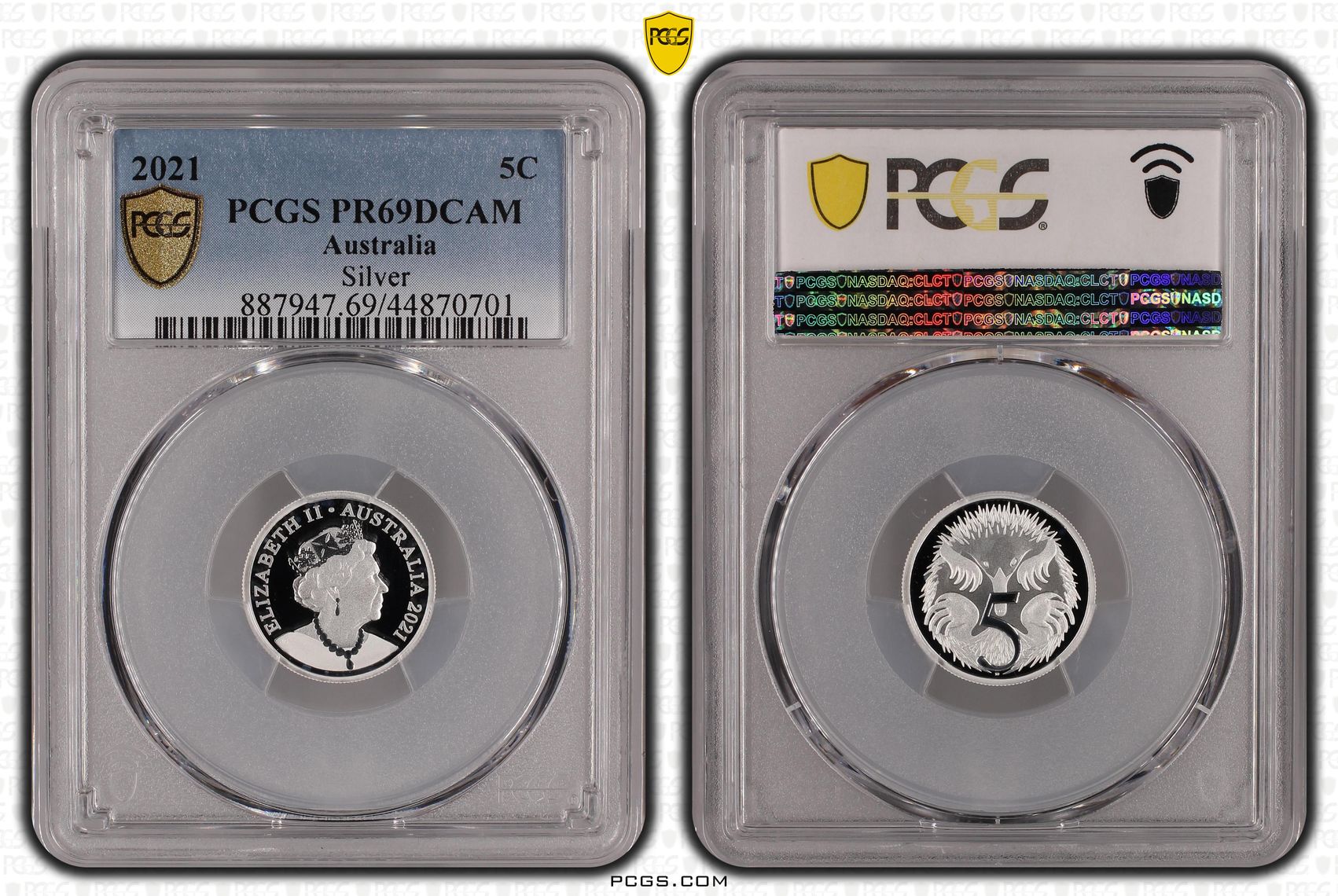Silver, Five Cent, 2021, PCGS PR69DCAM