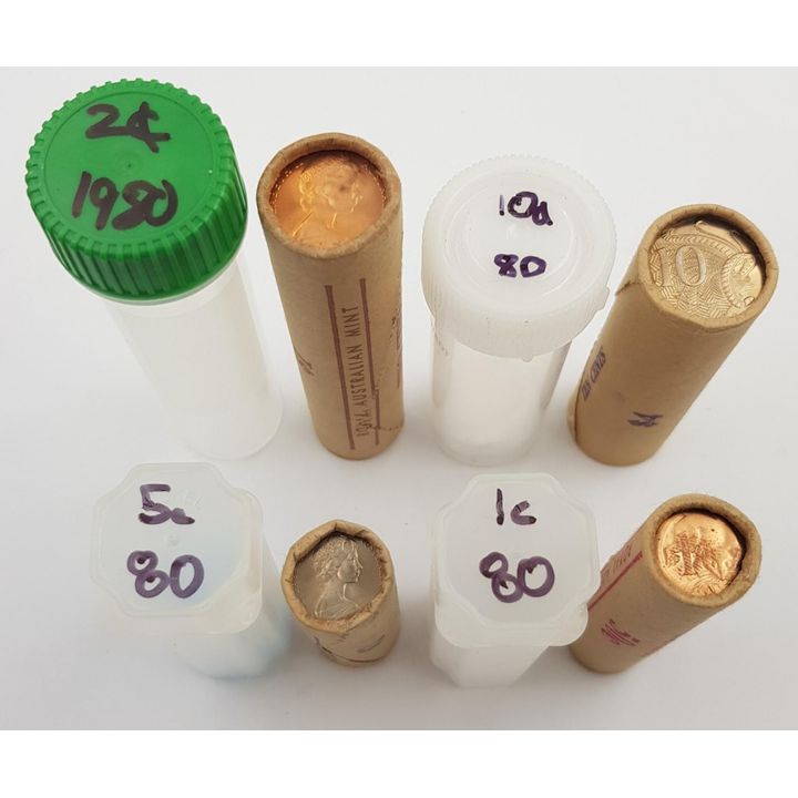 Aus. 1980 Coin RAM Rolls (x4)